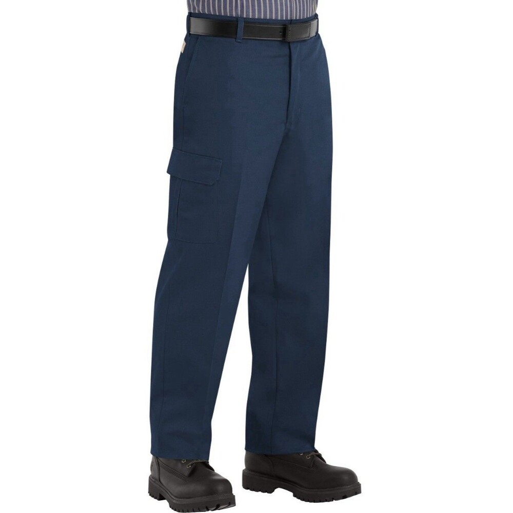 Red Kap Men's Workwear Industrial Cargo Pants - Navy - PT88NV9 - 36”x32” - NWT